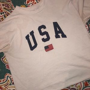 John Galt Cropped USA Shirt
